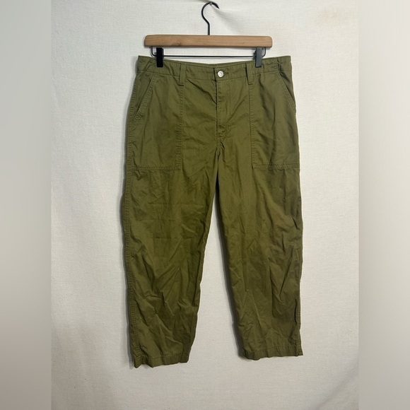 Levi's Women's Size 31 The 94' Baggy Utility Pants Green Loose Fit - Picture 2 of 6